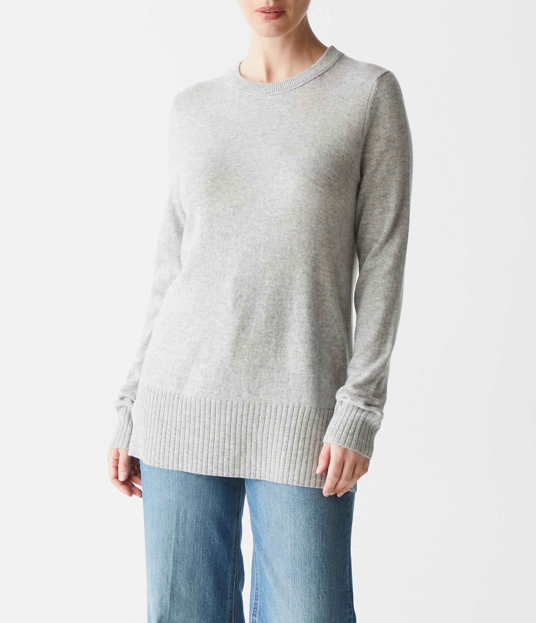 Willow Relaxed Pullover Sweater | Heather Grey