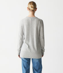 Willow Relaxed Pullover Sweater | Heather Grey