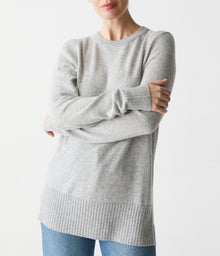Willow Relaxed Pullover Sweater | Heather Grey