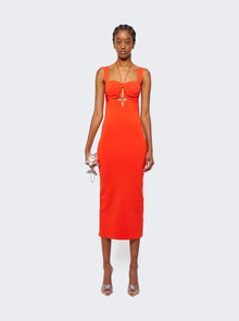 Women | Galvan | Kali Dress | Coral Orange