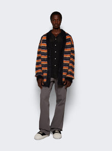 Men | Marni | Striped Mohair Cardigan | Black