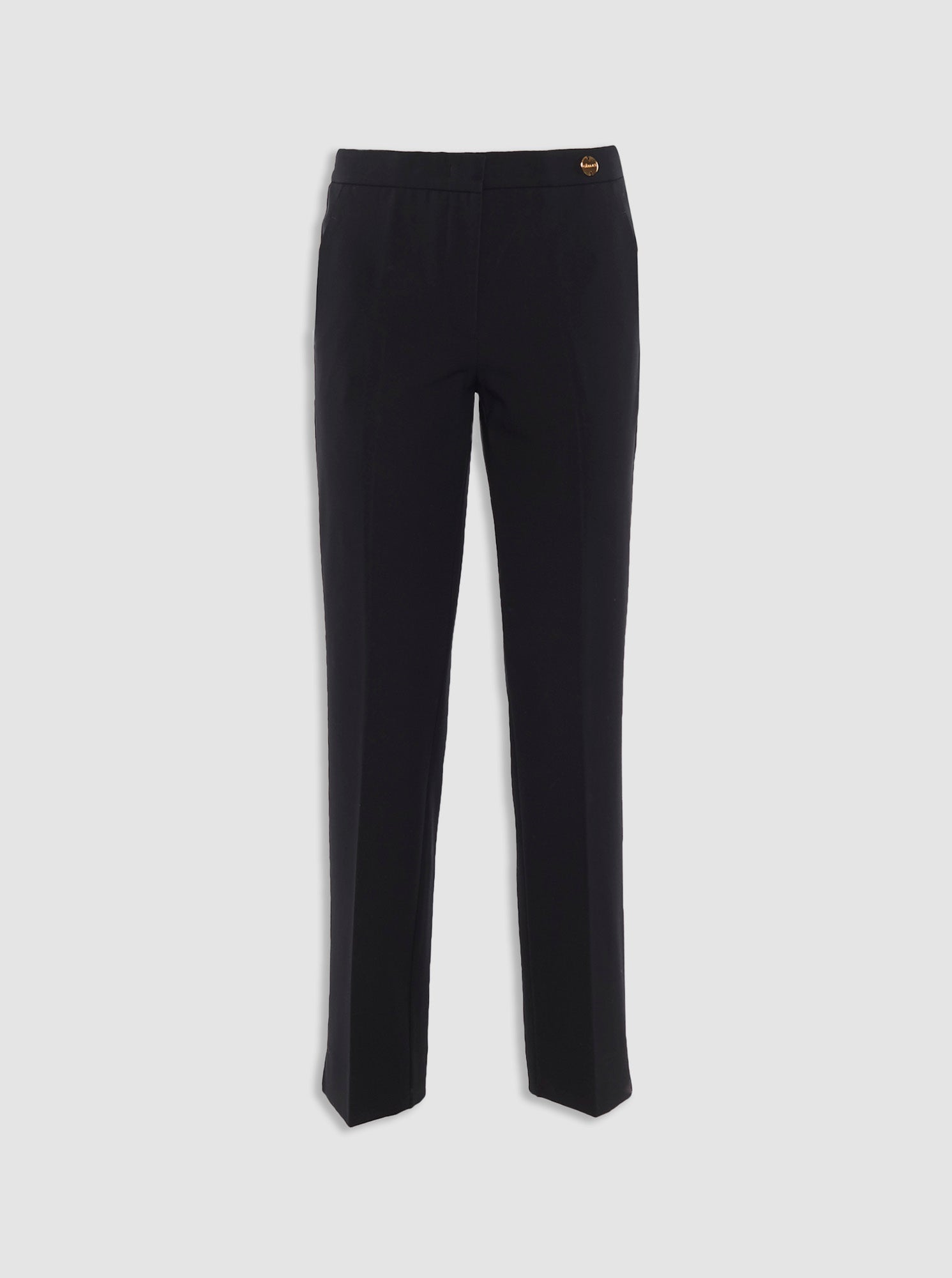 Charlotte Stretch Crepe Pant | Black