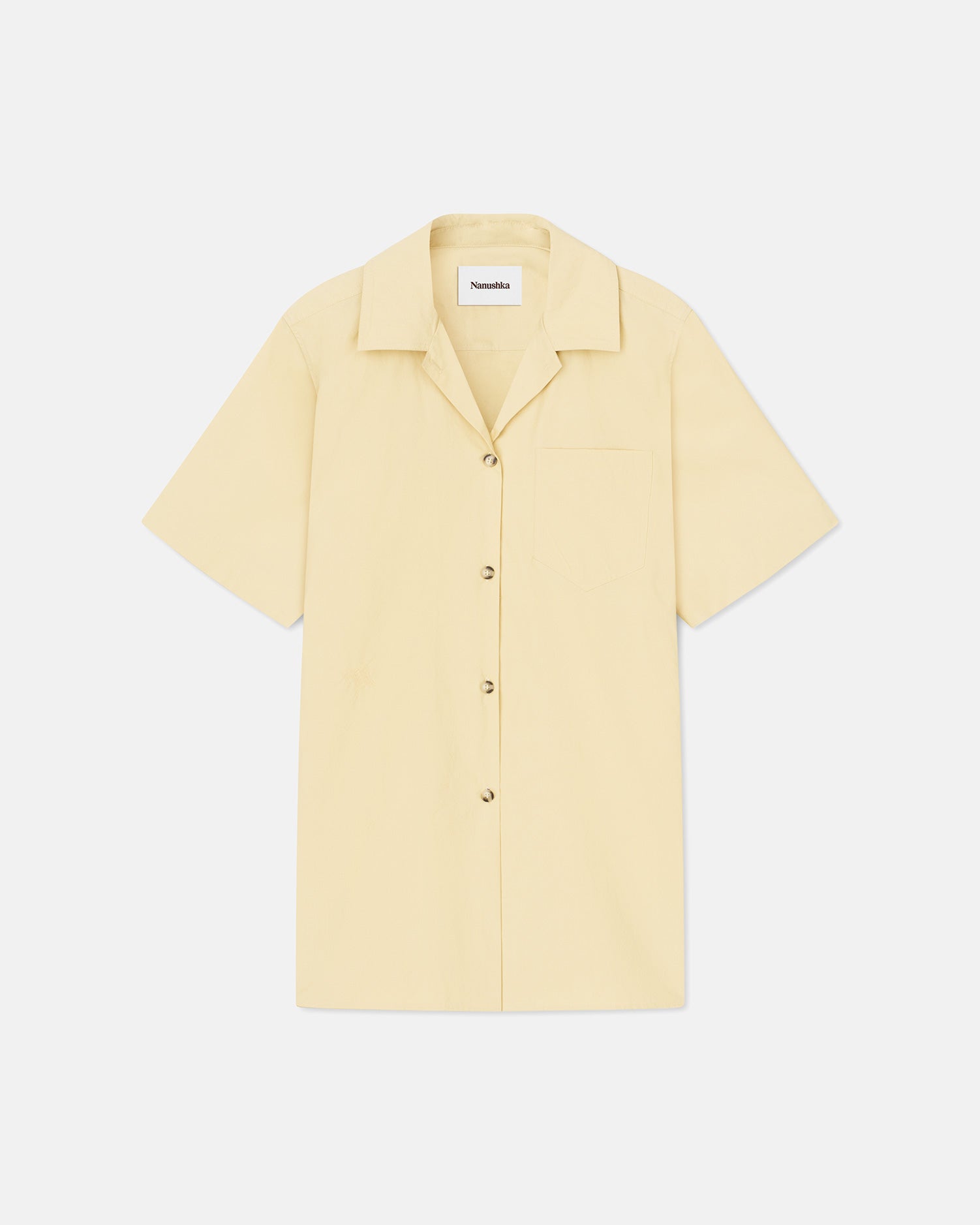 Christine Washed-Calico Shirt | Creme