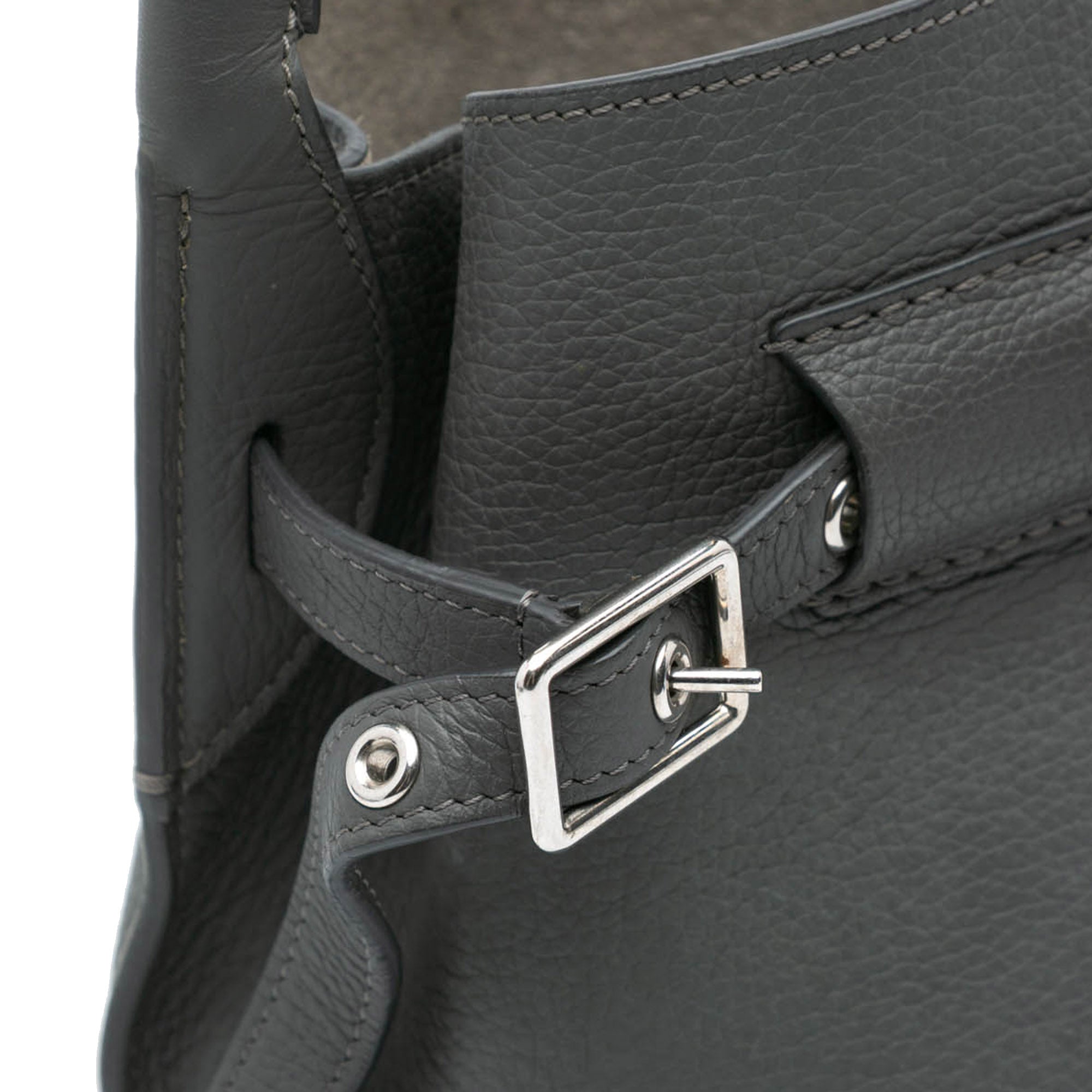 Celine | Pre-Owned Nano Leather Big Bucket Bag | Gray