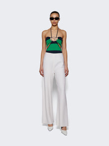 Women | Coperni | Knitted Striped Bodysuit Green And Blue