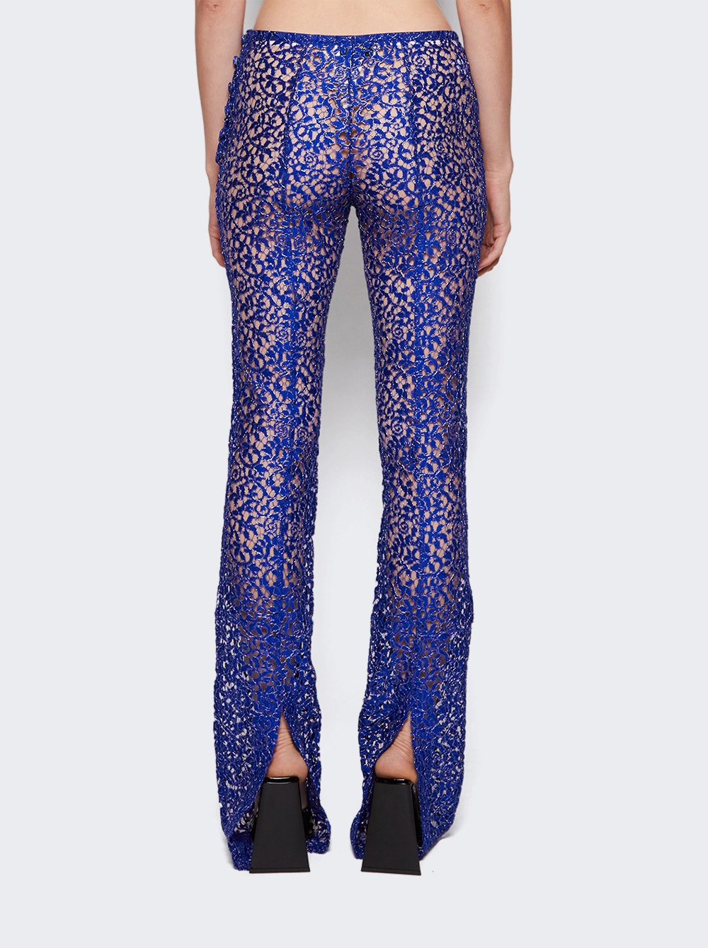 Women | Coperni | Lace Flared Trousers | Royal Blue
