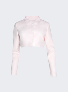 Women | Coperni | Trompe L'oeil Tailored Jacket | White & Pink