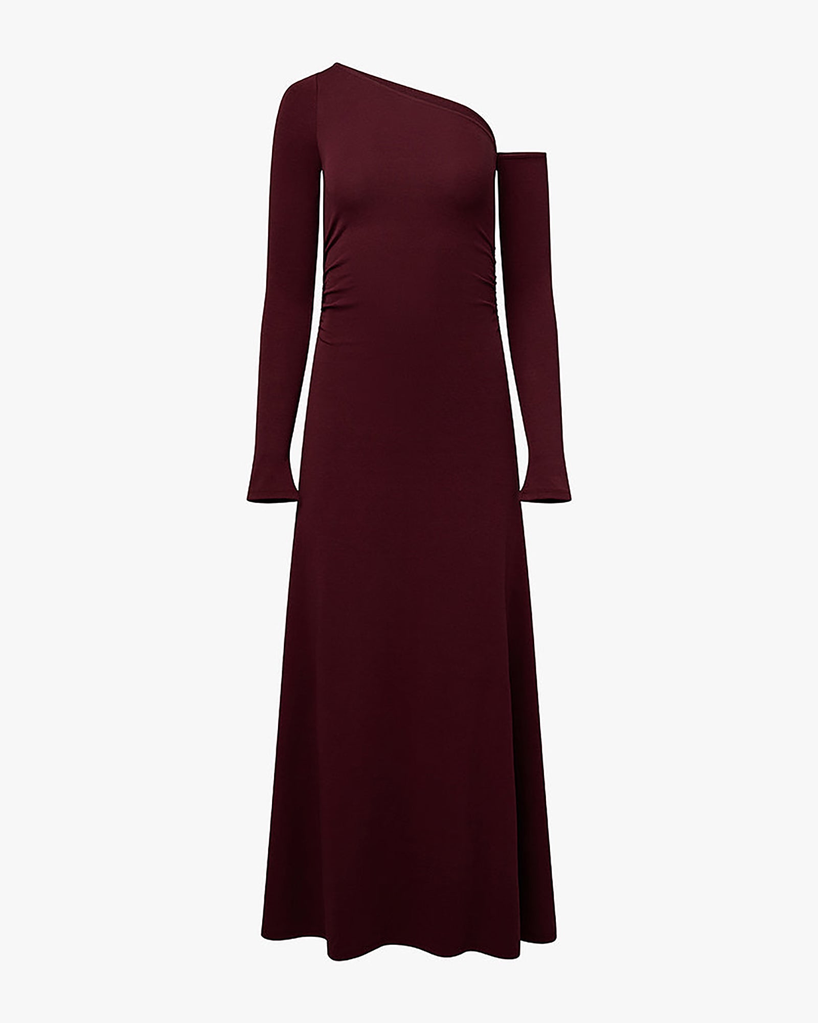 Long Sleeve Off Shoulder Dress | Eggplant