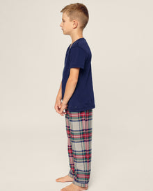 Kid's Brushed Cotton Pajama Pant in Westminster Tartan in Westminster Tartan#Color_Westminster Tartan