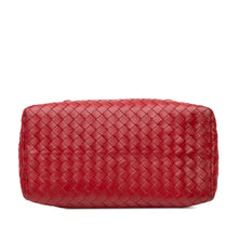 Bottega Veneta | Pre-Owned Mini Nappa Intrecciato Roma Satchel | Red/Dark Red