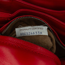 Bottega Veneta | Pre-Owned Mini Nappa Intrecciato Roma Satchel | Red/Dark Red