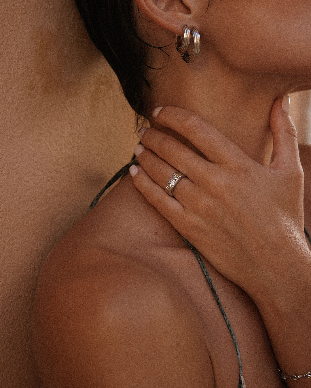 The Cannoli Ring | Silver | Cubic Zirconia