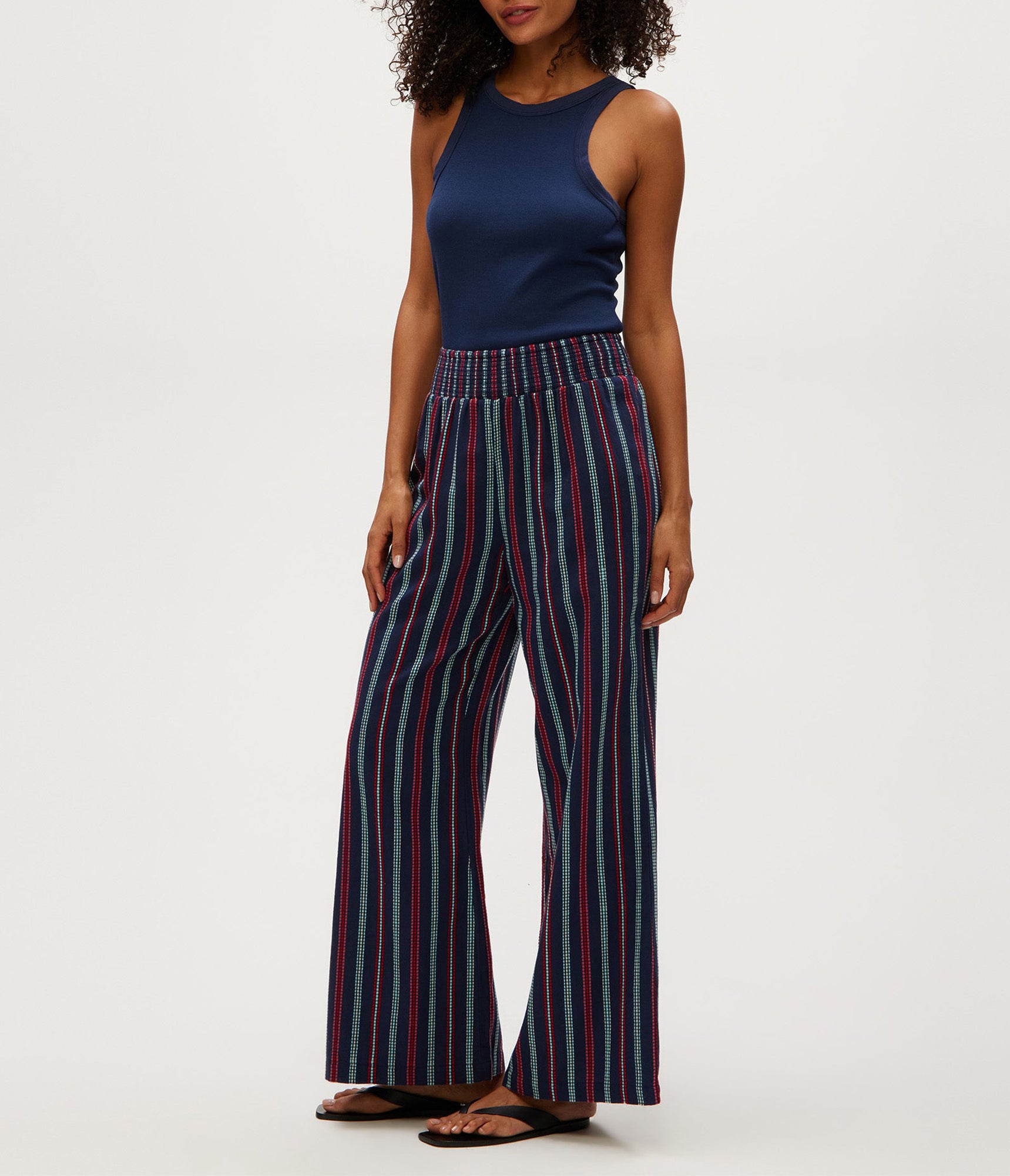Sita Embroidered Wide Leg Pant | Nocturnal
