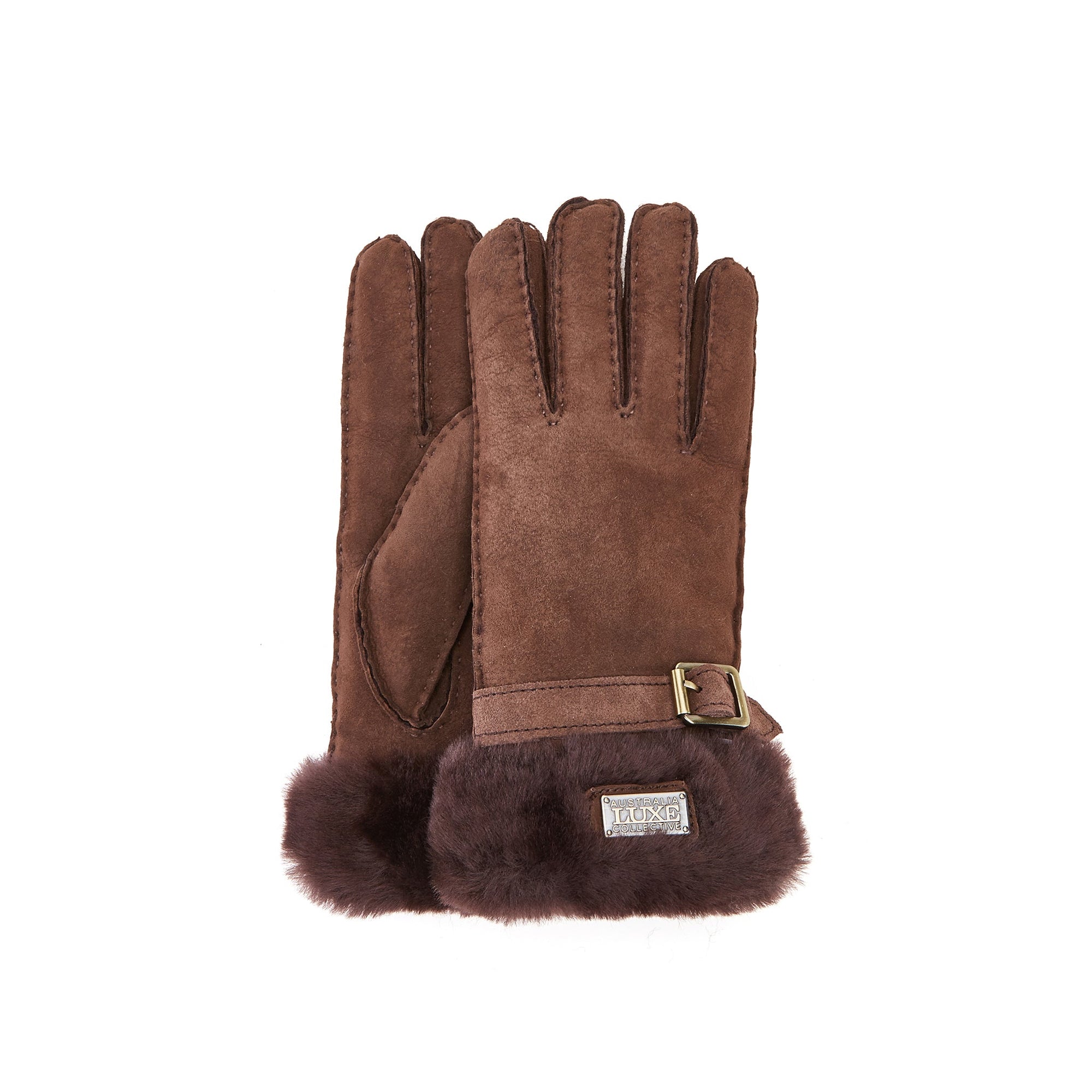 CUFF GLOVES SUEDE BEVA - Australia Luxe Collective
