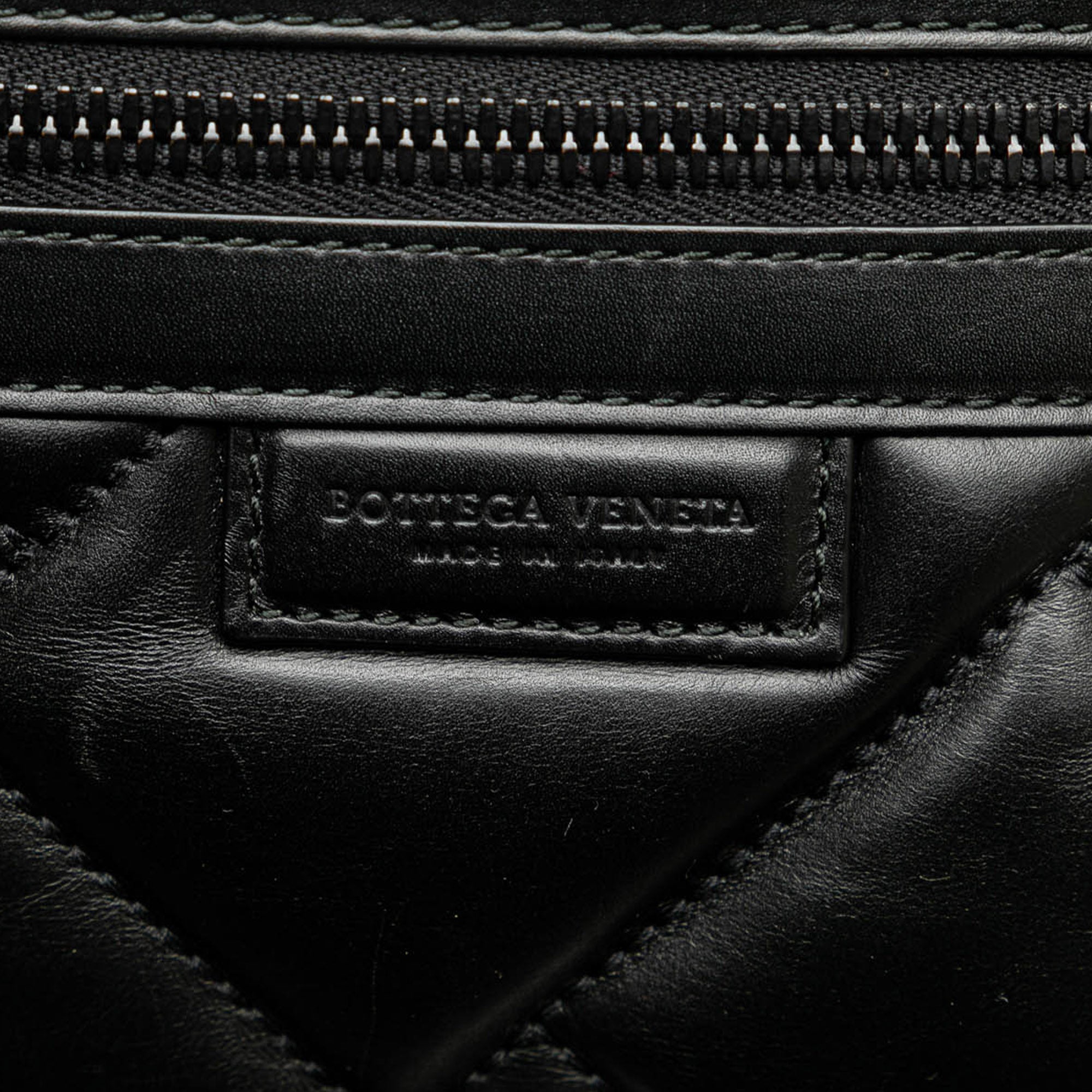 Bottega Veneta | Pre-Owned Perforated Leather Belt Bag | Black