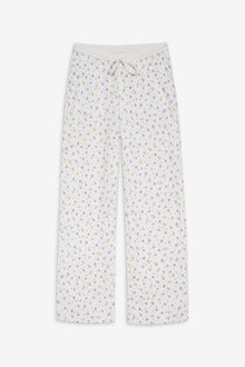 Cabin Thermal Pajama Pants in White Floral Picnic Blanket