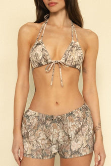 Low Rise Drawstring Short | Camo