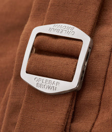 Carsyn Slim Fit Tapered Cotton-Linen Trousers Woven | Cinnamon Coffee
