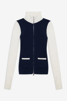 Carter Zip Up Knit Sweater Starlight