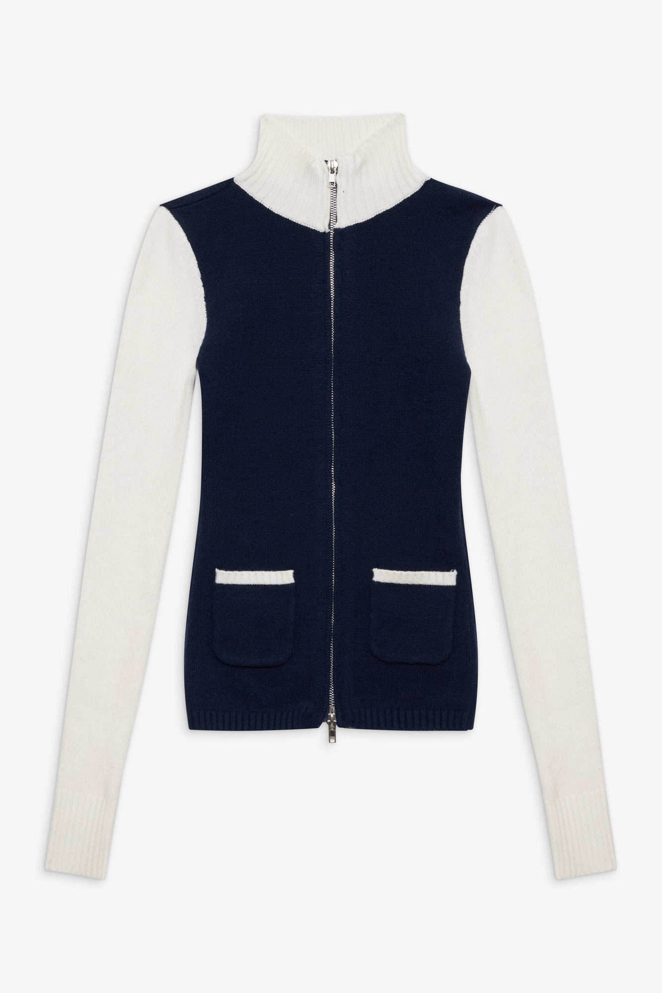 Carter Zip Up Knit Sweater Starlight