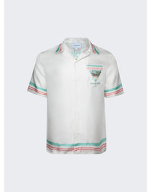 Casablanca | Men | Cuban Collar Short Sleeve Shirt | Tennis Club