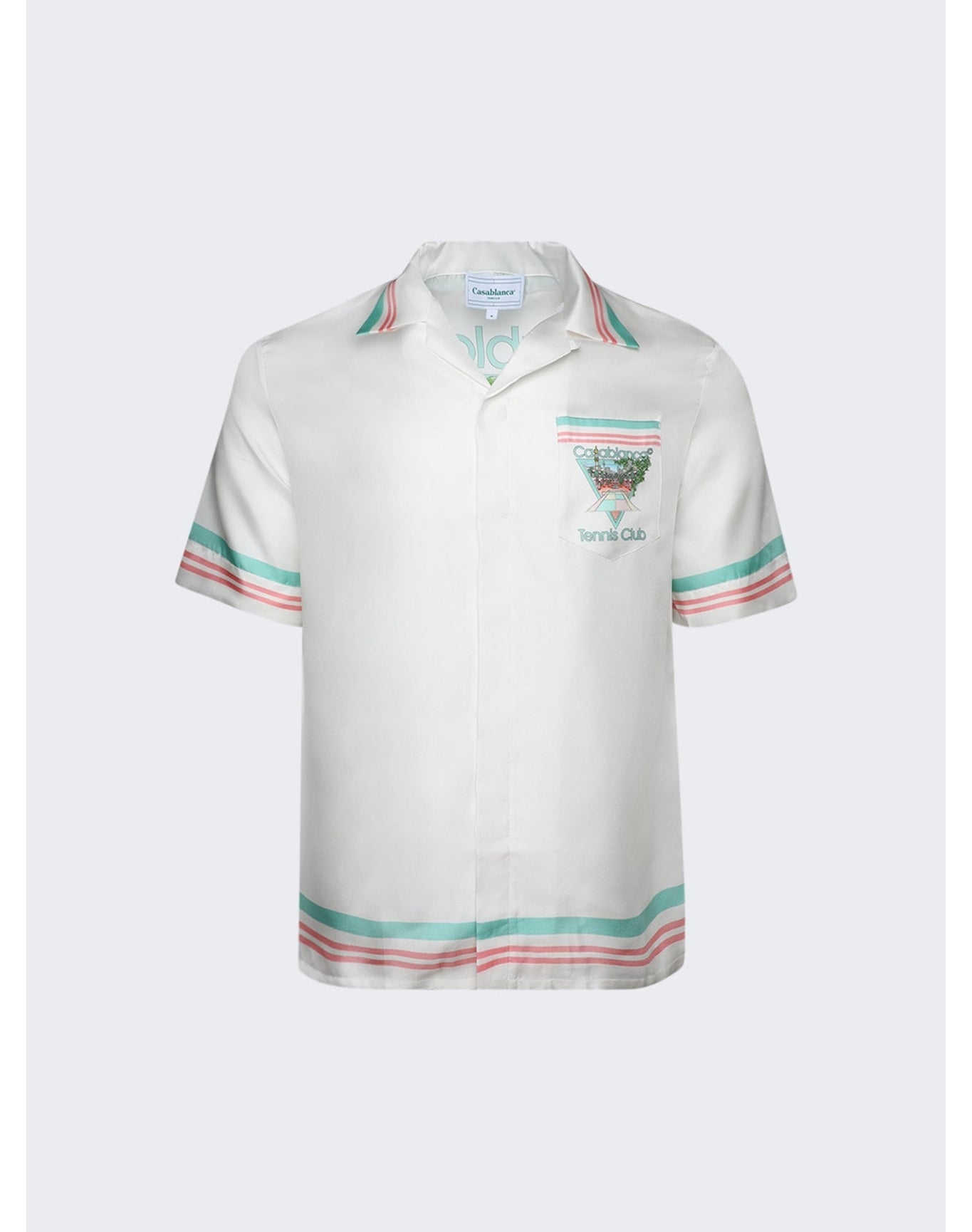 Casablanca | Men | Cuban Collar Short Sleeve Shirt | Tennis Club