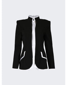 Casablanca | Women | Curved Tailored Jacket | Black