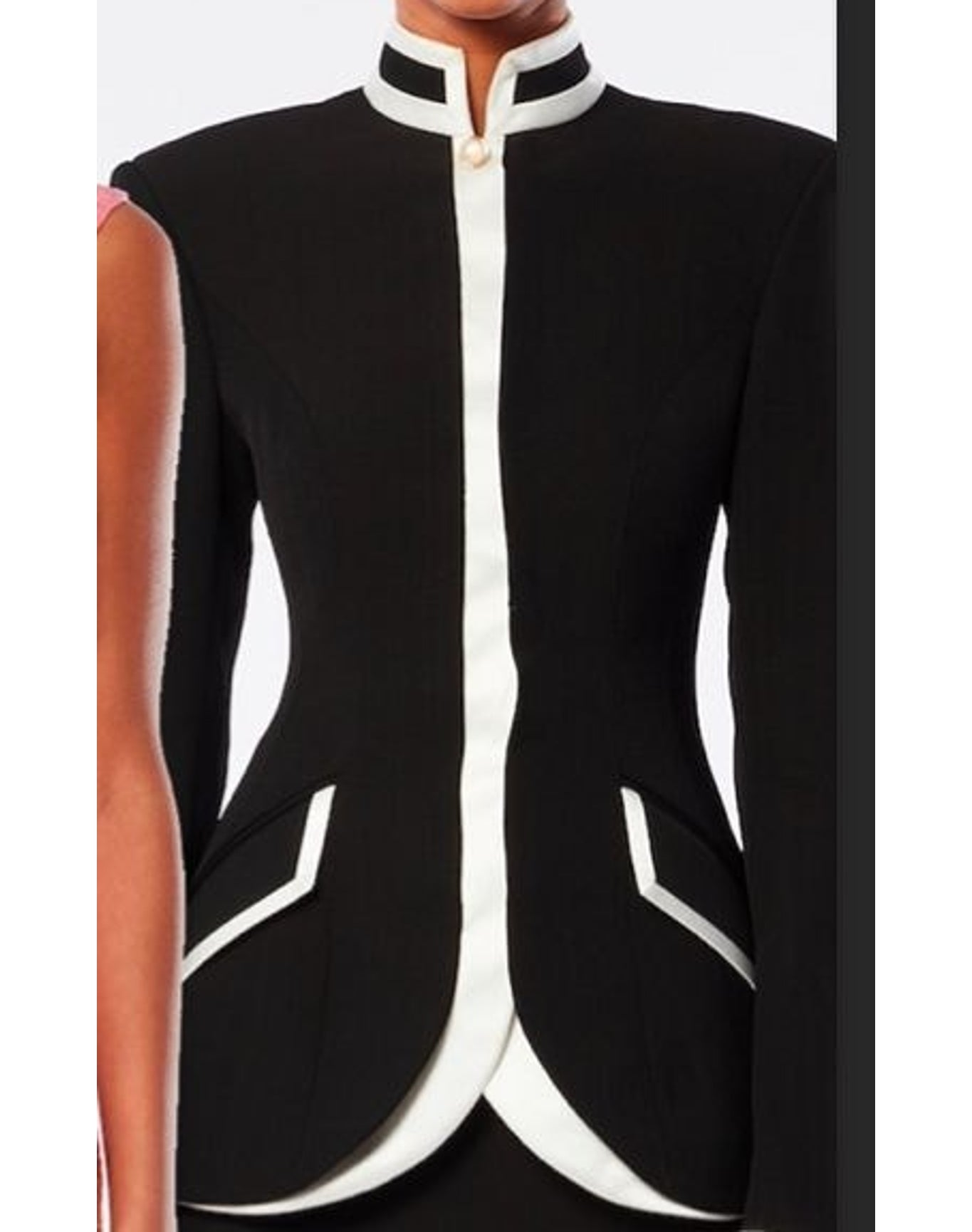 Casablanca | Women | Curved Tailored Jacket | Black