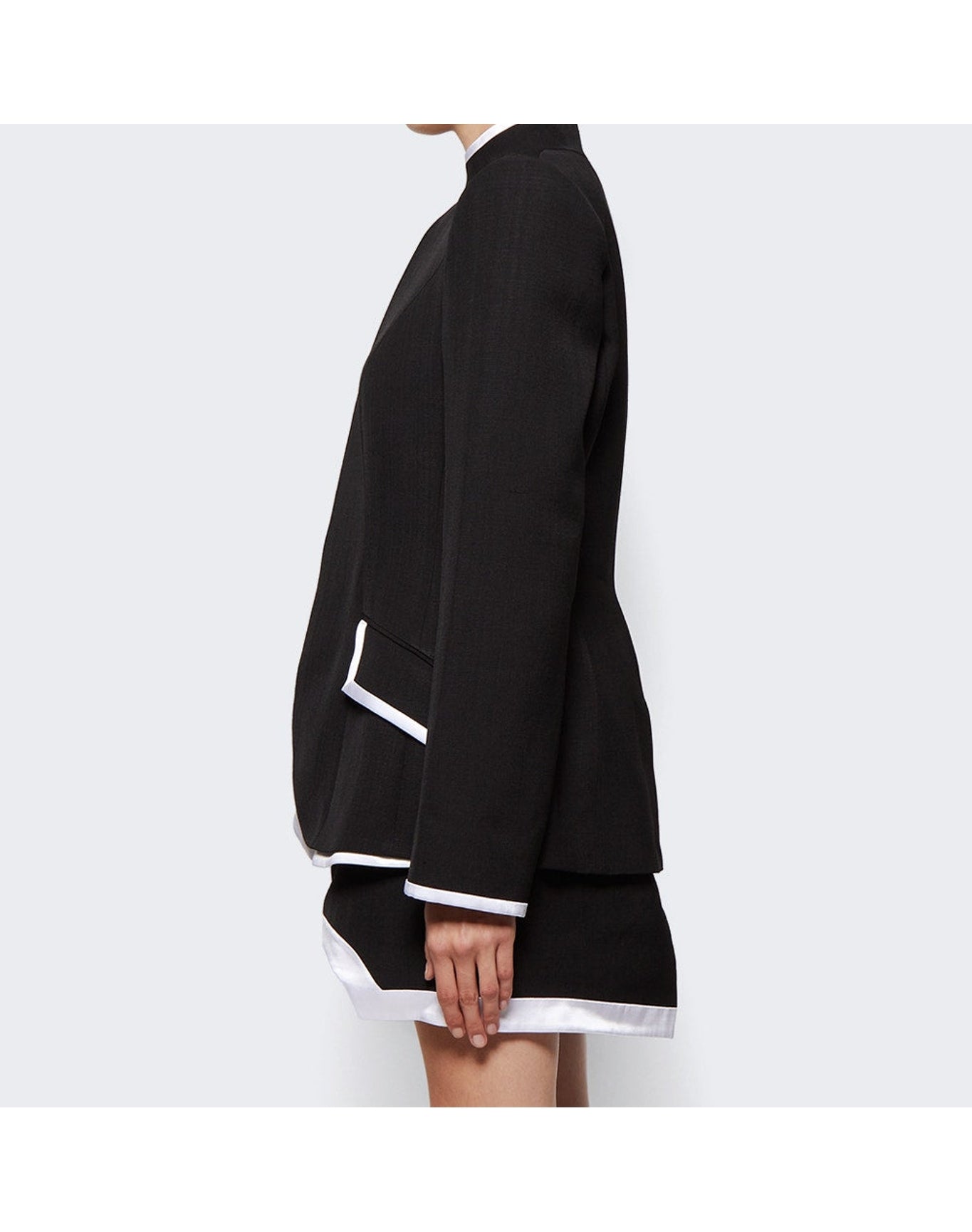 Casablanca | Women | Curved Tailored Jacket | Black