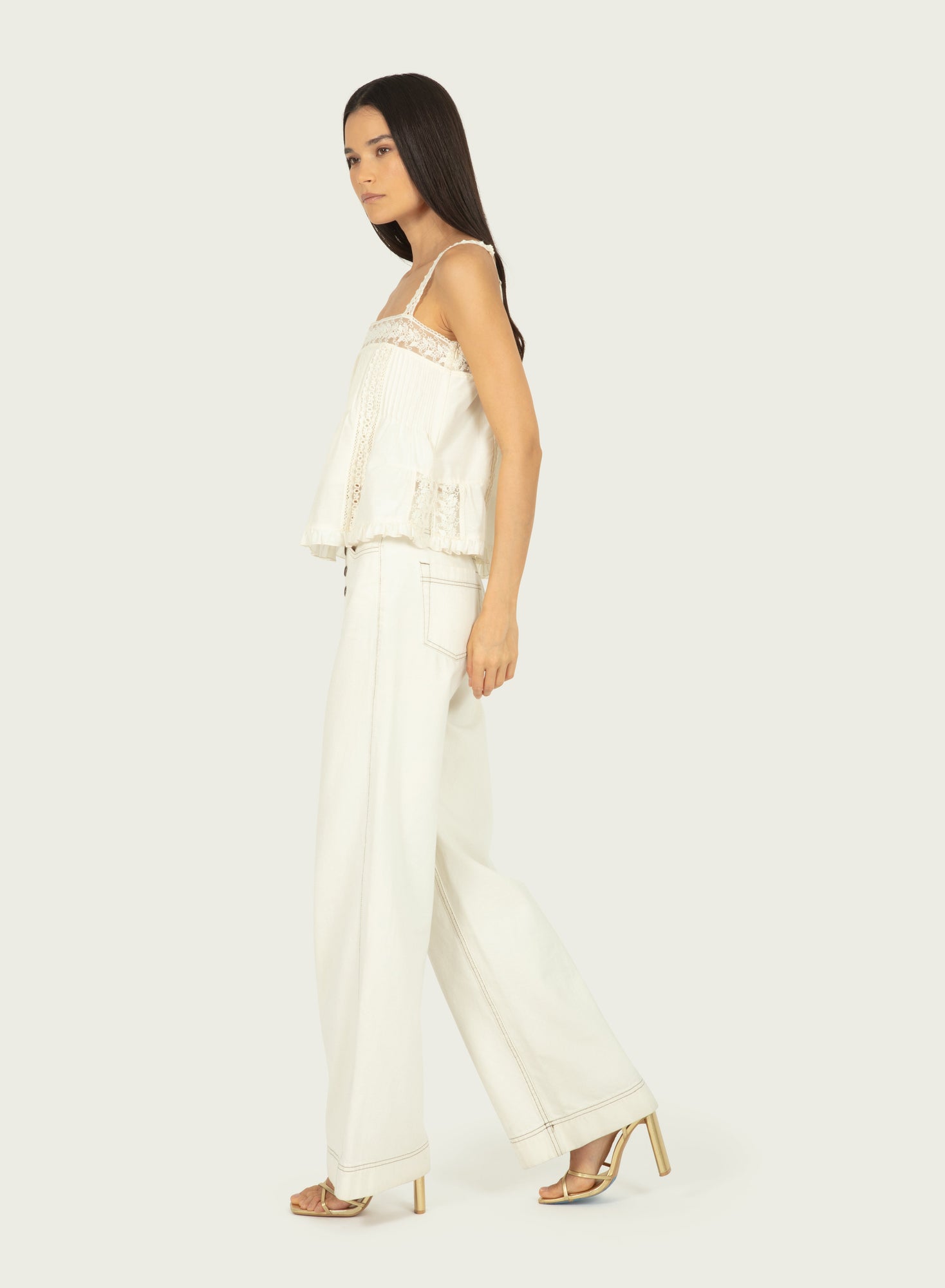 Audrey Top | Antique Creme