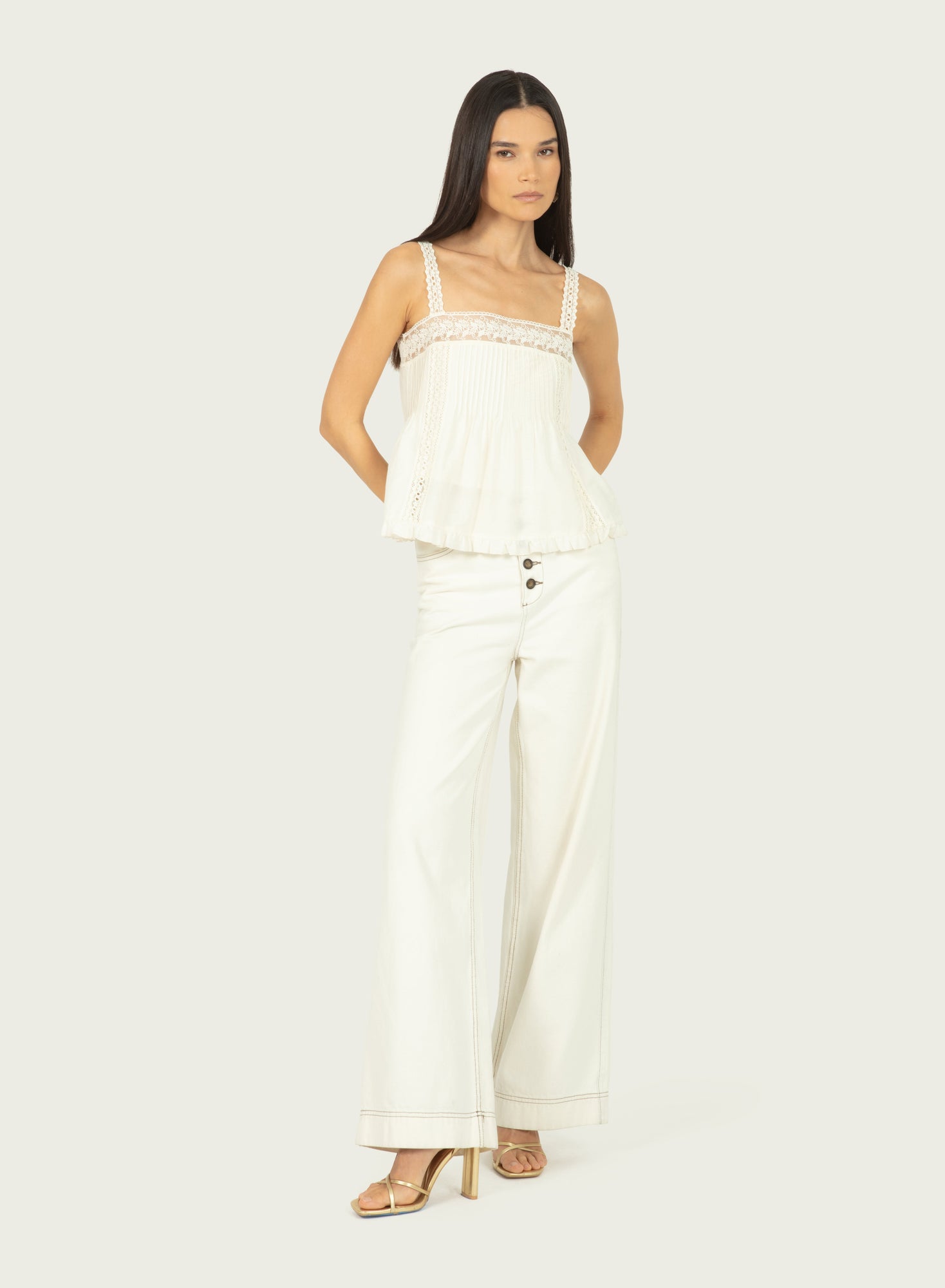 Audrey Top | Antique Creme