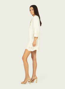 Navia Dress | Antique Creme