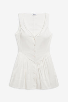 CharlottePoplinDress-White
