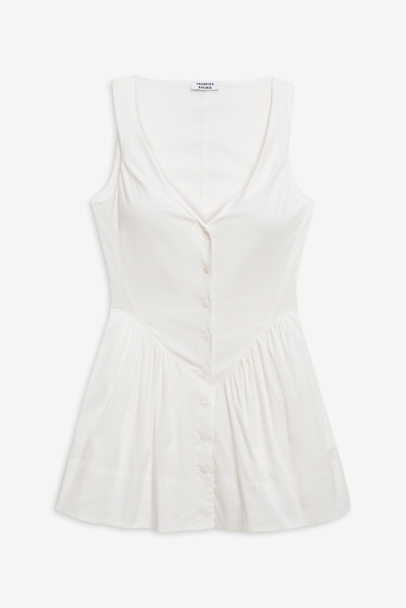 CharlottePoplinDress-White
