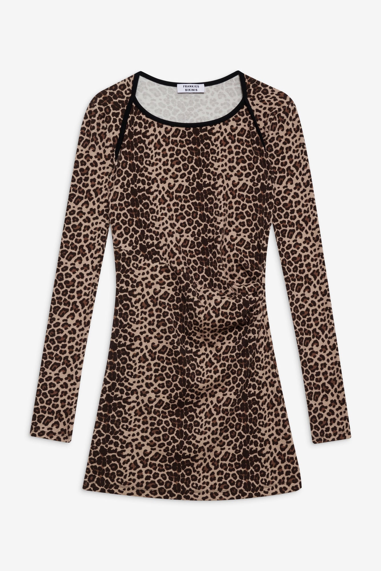Chelsea Long Sleeve Mini Dress in Cheetah Print
