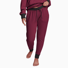 Chilluxe Brushed Fleece Joggers | Burgundy