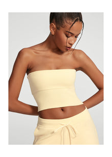 Chunky Knit Crop Top | Lemon Meringue