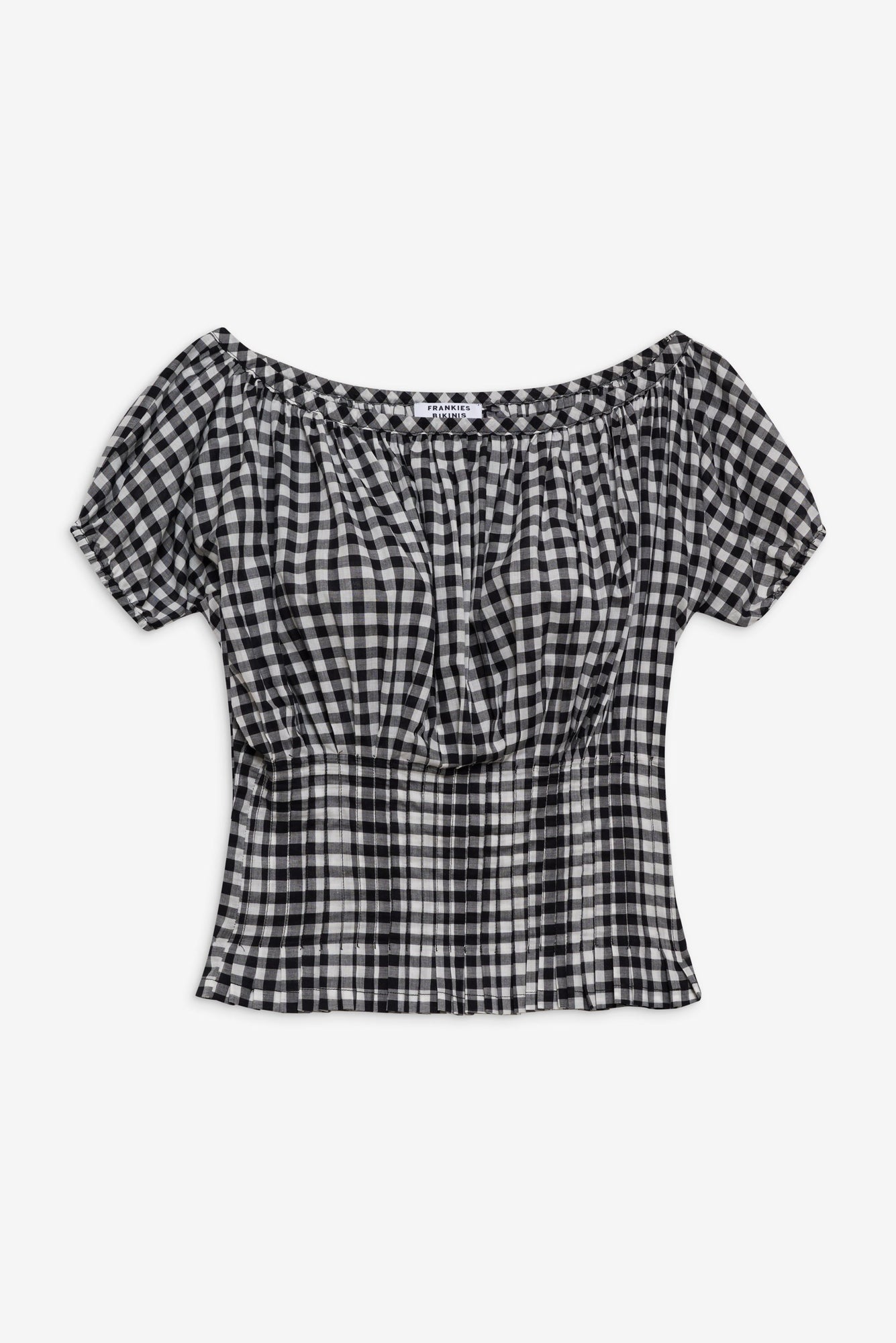 Cider Blouse in Black Gingham