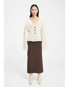 Cirrus | Merino Wool Cardigan | Ivory