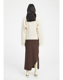 Cirrus | Merino Wool Cardigan | Ivory