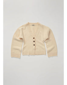 Cirrus | Merino Wool Cardigan | Ivory