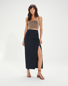 Clara Long Skirt | Black