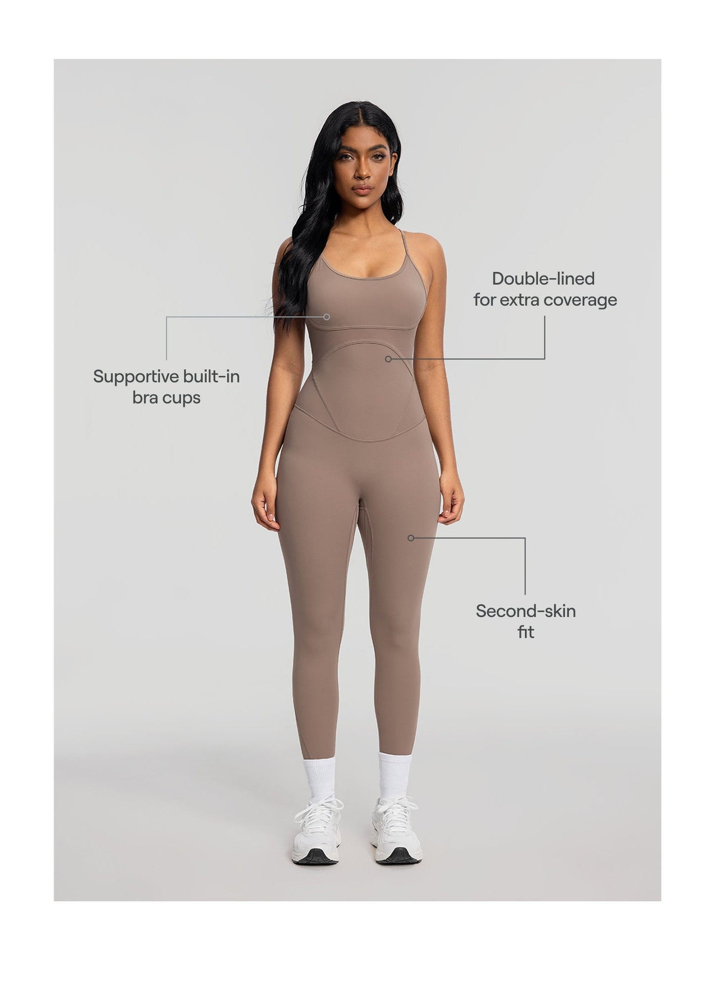 Contrology Crossback Bodysuit | Cocoa