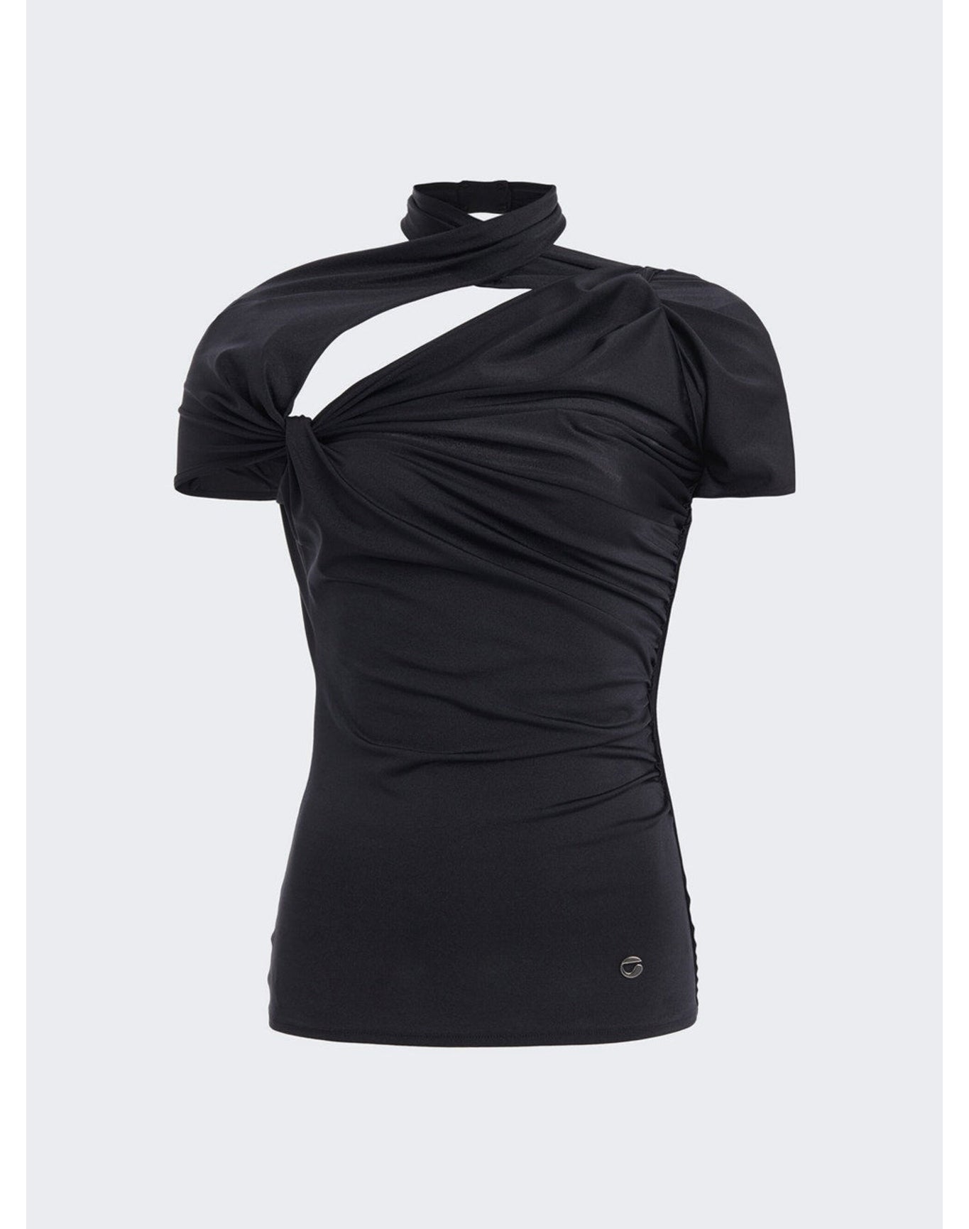 Coperni | Women | Asymmetric Draped Jersey Top | Black