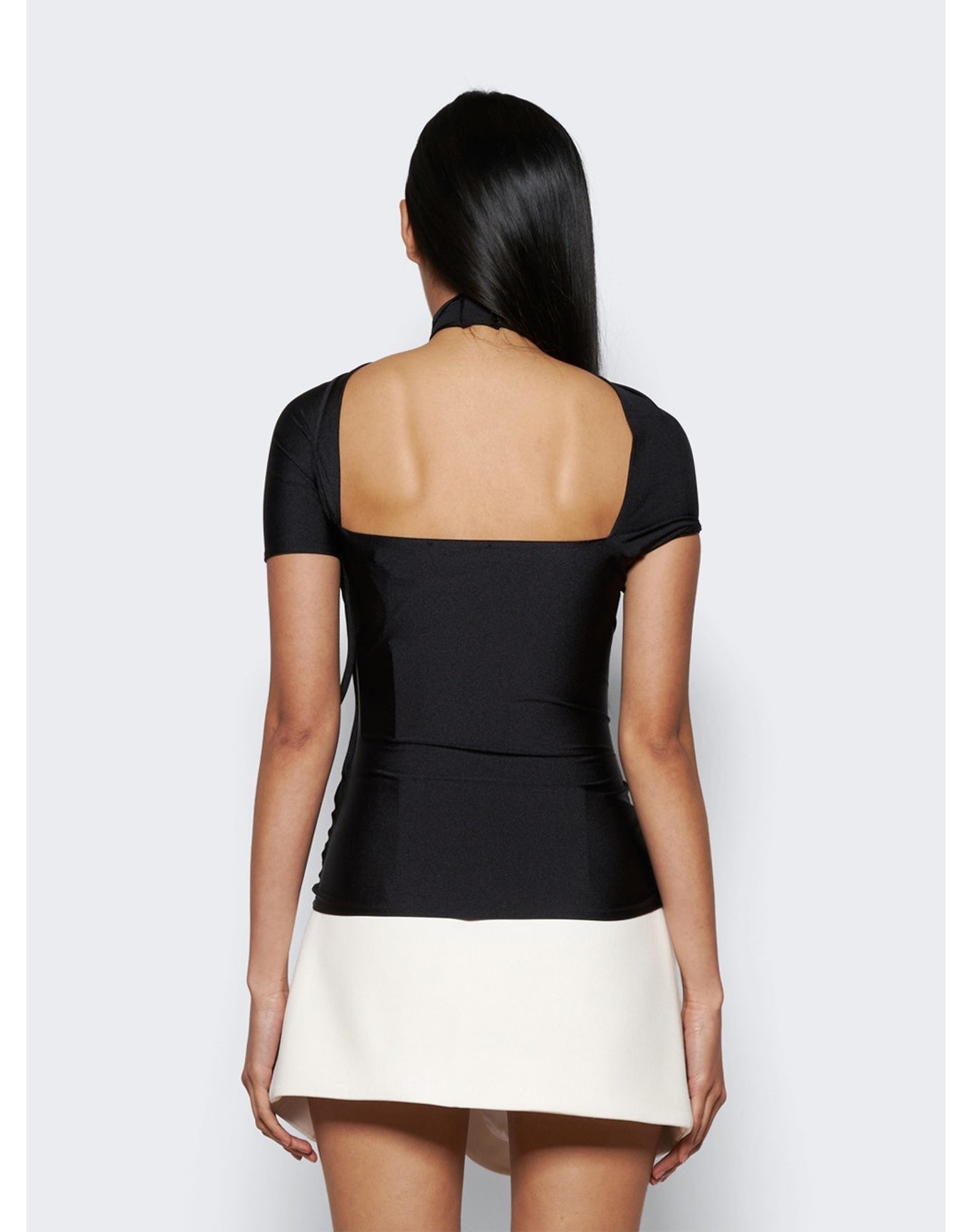 Coperni | Women | Asymmetric Draped Jersey Top | Black