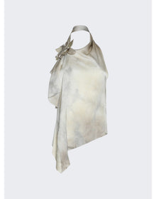 Coperni | Women | Flower-detail Asymmetric Top | Bone Ivory