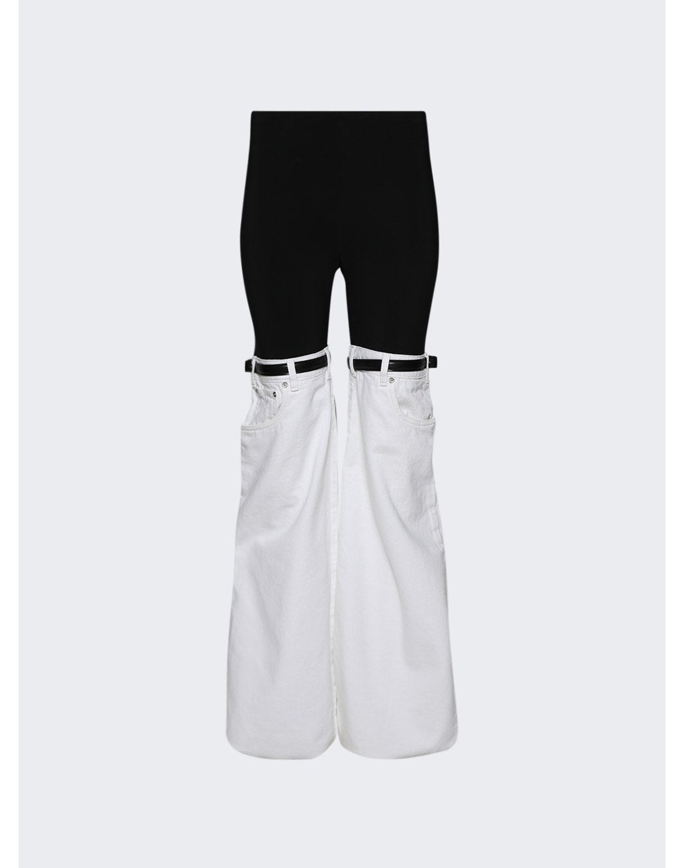 Coperni | Women | Hybrid Denim Trousers | Black x White