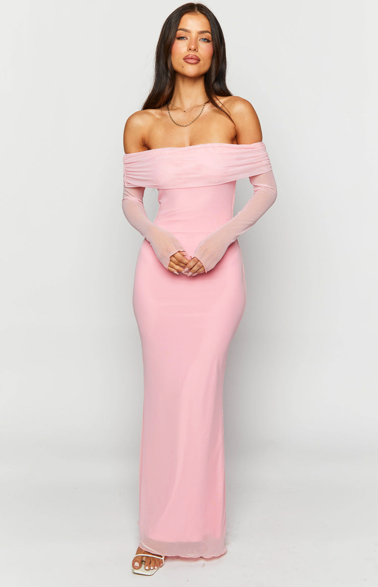Coraline Long Sleeve Maxi Dress | Pink