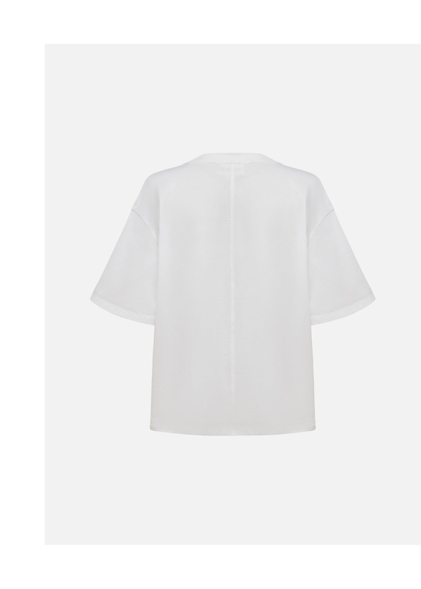 Cotton Embroidered T-Shirt | White