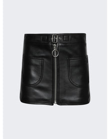 Courrèges | Women | Buckle Zipped Mini Skirt | Black
